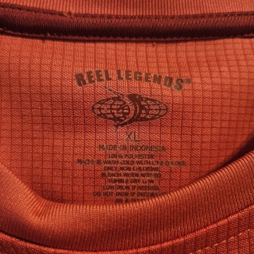 Reel Legends Vibrant Red Short Sleeve Tee -XL - Picture 2 of 3
